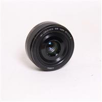 Used Panasonic Lumix G 20mm f/1.7 II ASPH Pancake Lens Black