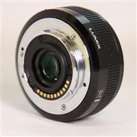 Used Panasonic Lumix G 20mm f/1.7 II ASPH Pancake Lens Black
