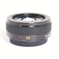 Used Panasonic Lumix G 20mm f/1.7 II ASPH Pancake Lens Black