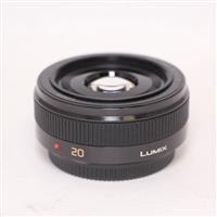Used Panasonic Lumix G 20mm f/1.7 II ASPH Pancake Lens Black