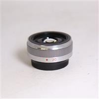 Used Panasonic Lumix G 20mm f/1.7 II ASPH Pancake Lens Silver