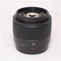 Used Panasonic Lumix G 25mm f/1.7 ASPH Lens Black
