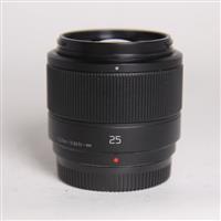 Used Panasonic Lumix G 25mm f/1.7 ASPH Lens Black