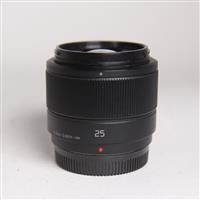 Used Panasonic Lumix G 25mm f/1.7 ASPH Lens Black