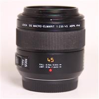 Used Panasonic Leica DG Macro-Elmarit 45mm f/2.8 ASPH MEGA O.I.S. Lens