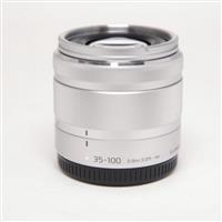 Used Panasonic Lumix G Vario 35-100mm f/4-5.6 ASPH MEGA O.I.S. Lens Silver