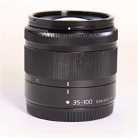 Used Panasonic Lumix G Vario 35-100mm f/4-5.6 ASPH MEGA O.I.S. Lens Black