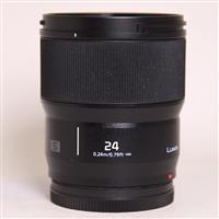 Used Panasonic Lumix S 24mm f/1.8 Lens for L Mount