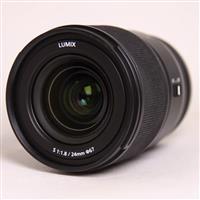 Used Panasonic Lumix S 24mm f/1.8 Lens for L Mount