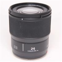 Used Panasonic Lumix S 24mm f/1.8 Lens for L Mount