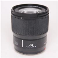 Used Panasonic Lumix S 24mm f/1.8 Lens for L Mount