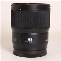 Used Panasonic Lumix S 85mm f/1.8 Prime Lens For L Mount