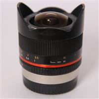 Used Samyang 8mm f/2.8 Fisheye II Fujifilm X