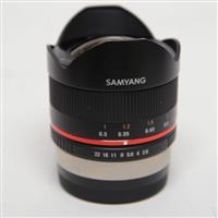 Used Samyang 8mm f/2.8 Fisheye II Fujifilm X