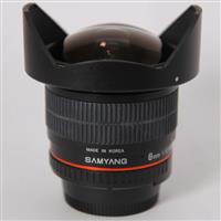 Used Samyang 8mm f/3.5 Asph IF MC Fisheye CS II DH Nikon DX