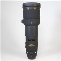 Used Sigma 500mm f4.5 APO EX DG - Nikon fit