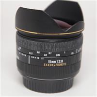 Used Sigma 15mm f/2.8 EX DG Diagonal Fisheye Canon EF