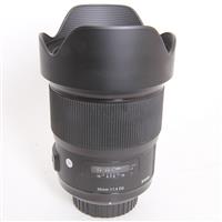 Used Sigma 20mm f/1.4 DG HSM Art Nikon F