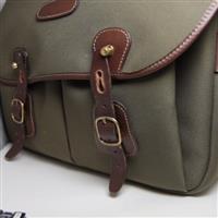 Used Billingham Hadley One sage fibrenyte/chocolate bag