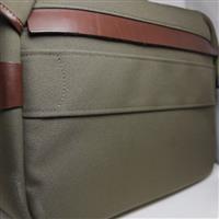Used Billingham Hadley One sage fibrenyte/chocolate bag
