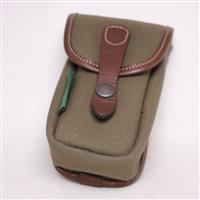 Used Billingham AVEA 3 Sage & Chocolate Leather Bag Pocket