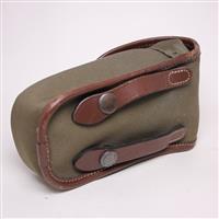 Used Billingham AVEA 3 Sage & Chocolate Leather Bag Pocket