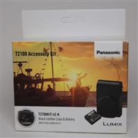 Used Panasonic TZ100KIT-LE-K leather case and battery kit