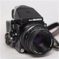 Used Bronica ETRS + 75mm f2.8 Lens + 120 film back + Viewfinder