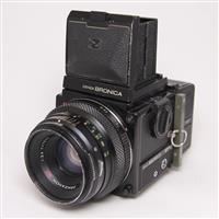 Used Bronica ETRSi Film Camera with Zenzagon 75mm f/2.8 Lens