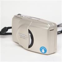 Used Olympus MJU ZOOM 115 film compact camera.