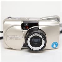 Used Olympus MJU ZOOM 115 film compact camera.