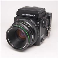 Used Bronica ETRS + 120 Film Back + Zenzanon 75mm f/2.8
