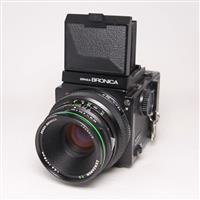 Used Bronica ETRS + 120 Film Back + Zenzanon 75mm f/2.8