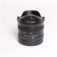 Used 7Artisans 7.5mm f2.8 Mark II E Mount Lens