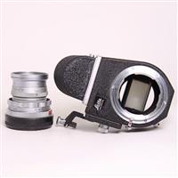 Used Leitz Visoflex 6 & OTXBO 16460 Viewfinder + Elmar-M 90mm f/4