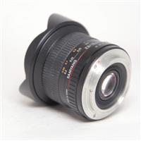 Used Samyang 12mm f/2.8 NCS fisheye Lens EF Mount