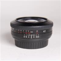 Used Voigtlander 40mm f/2 SL II-S Ultron Lens Black for Canon EF