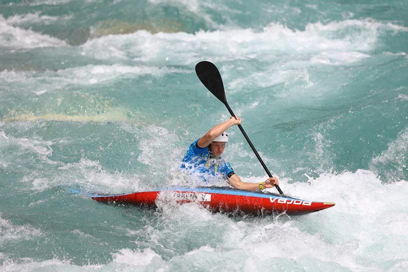 Kayaker action with 300mm lens