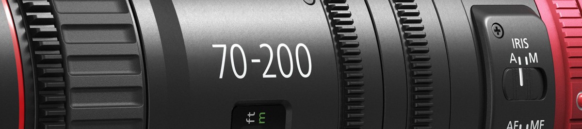 Canon CN-E 70-200mm T4.4 L IS KAS S Cinema Lens Barrel Focal Length Close Up Crop