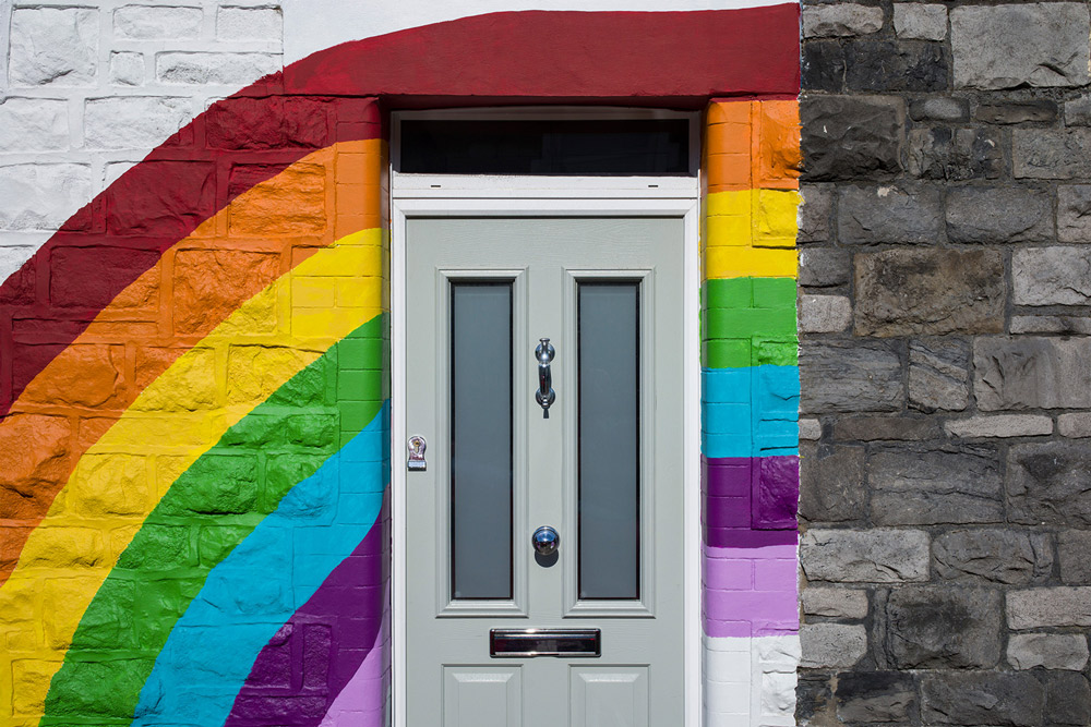 Rainbow doorway